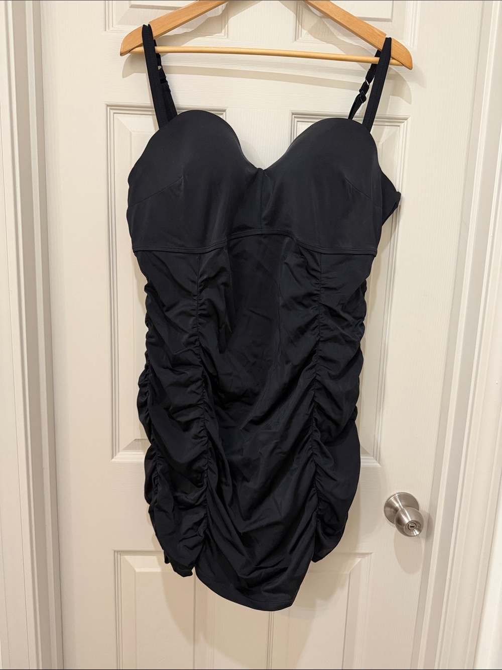 torrid Black Ruched One-Piece Swimsuit